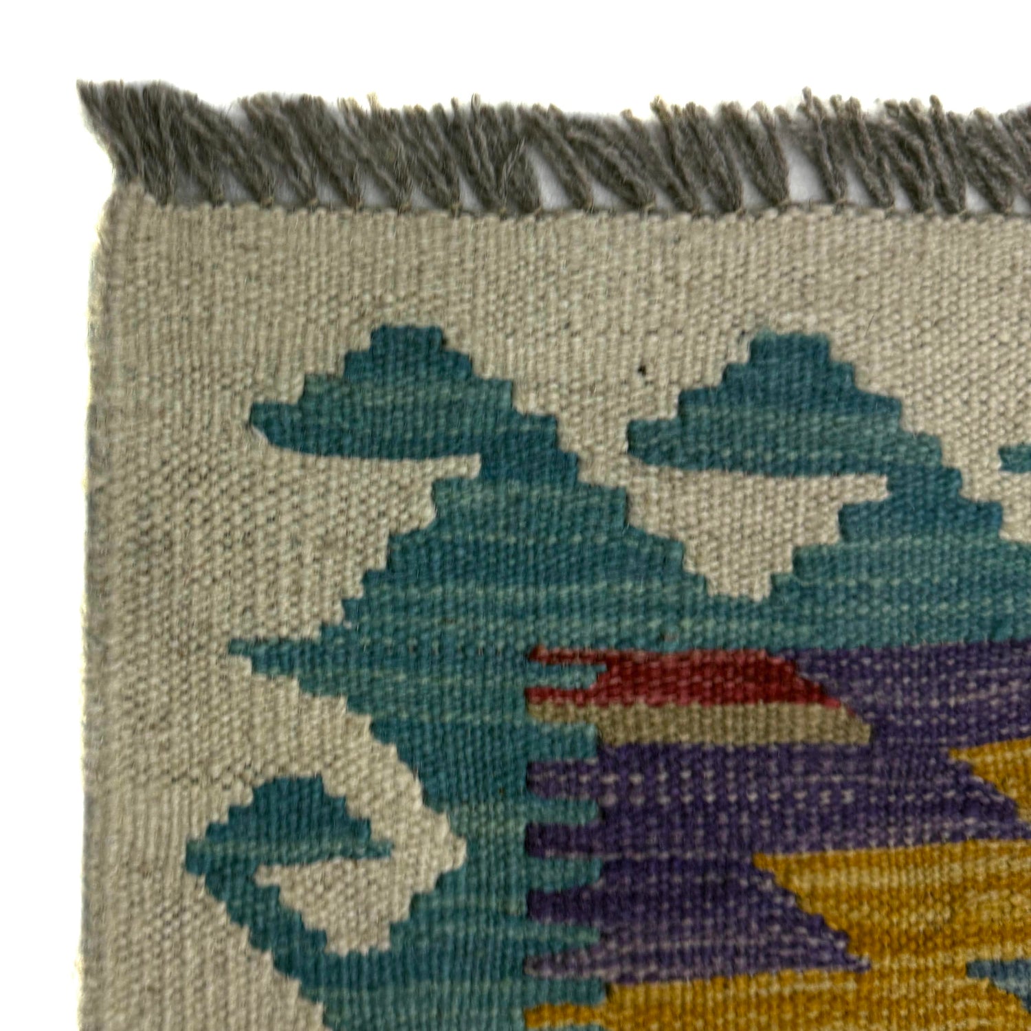 Handmade Multi Kilim Geometric 2x4 ft