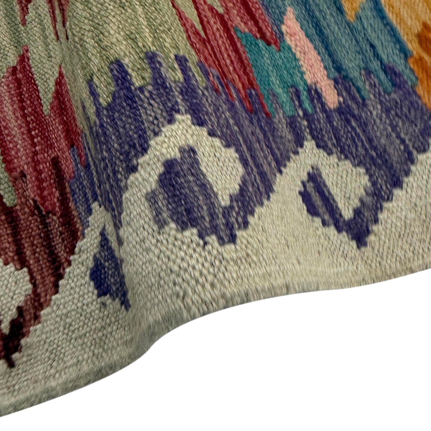 Handmade Multi Kilim Geometric 2x4 ft