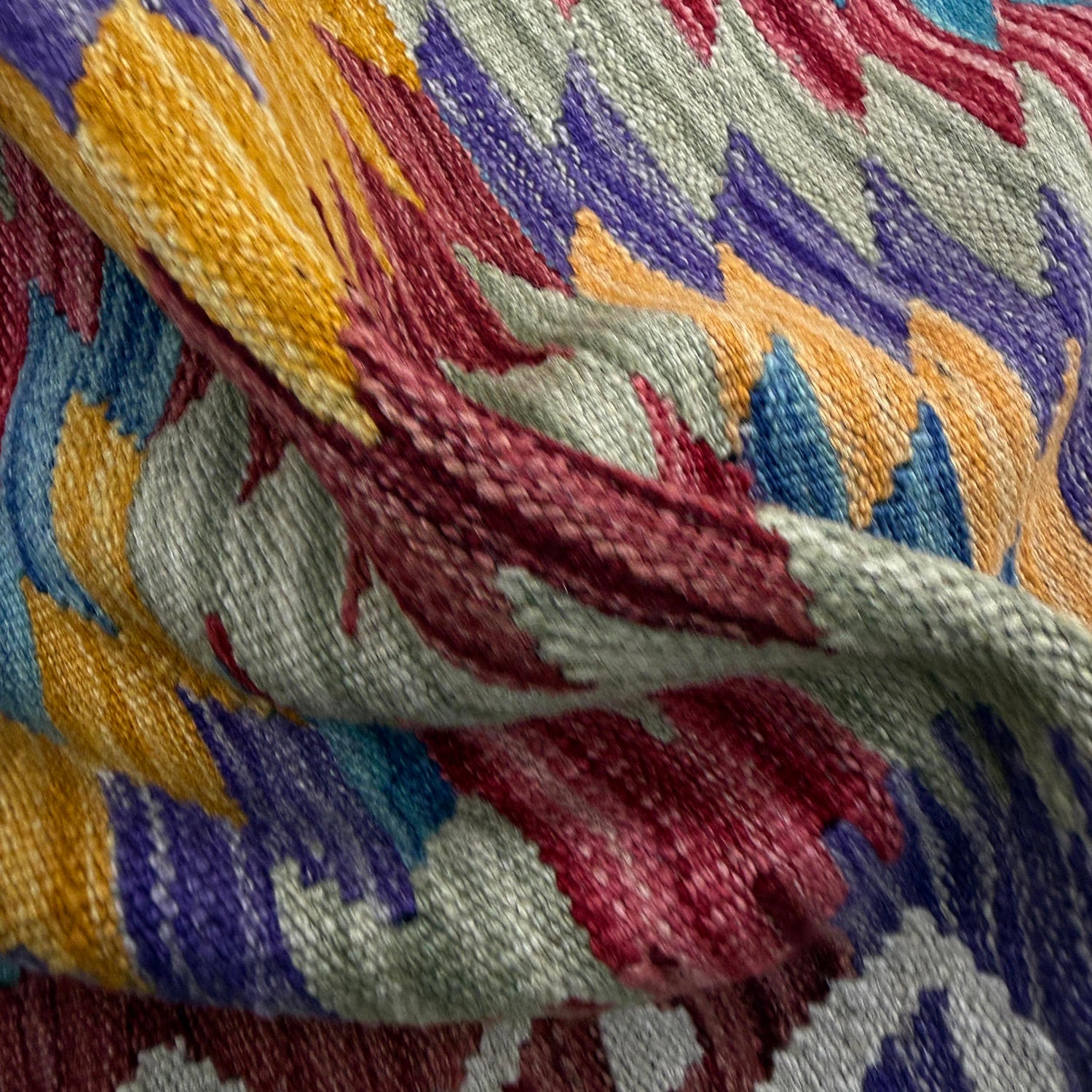 Handmade Multi Kilim Geometric 2x4 ft