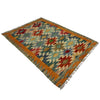 Handmade Multi Kilim Geometric 2x4 ft