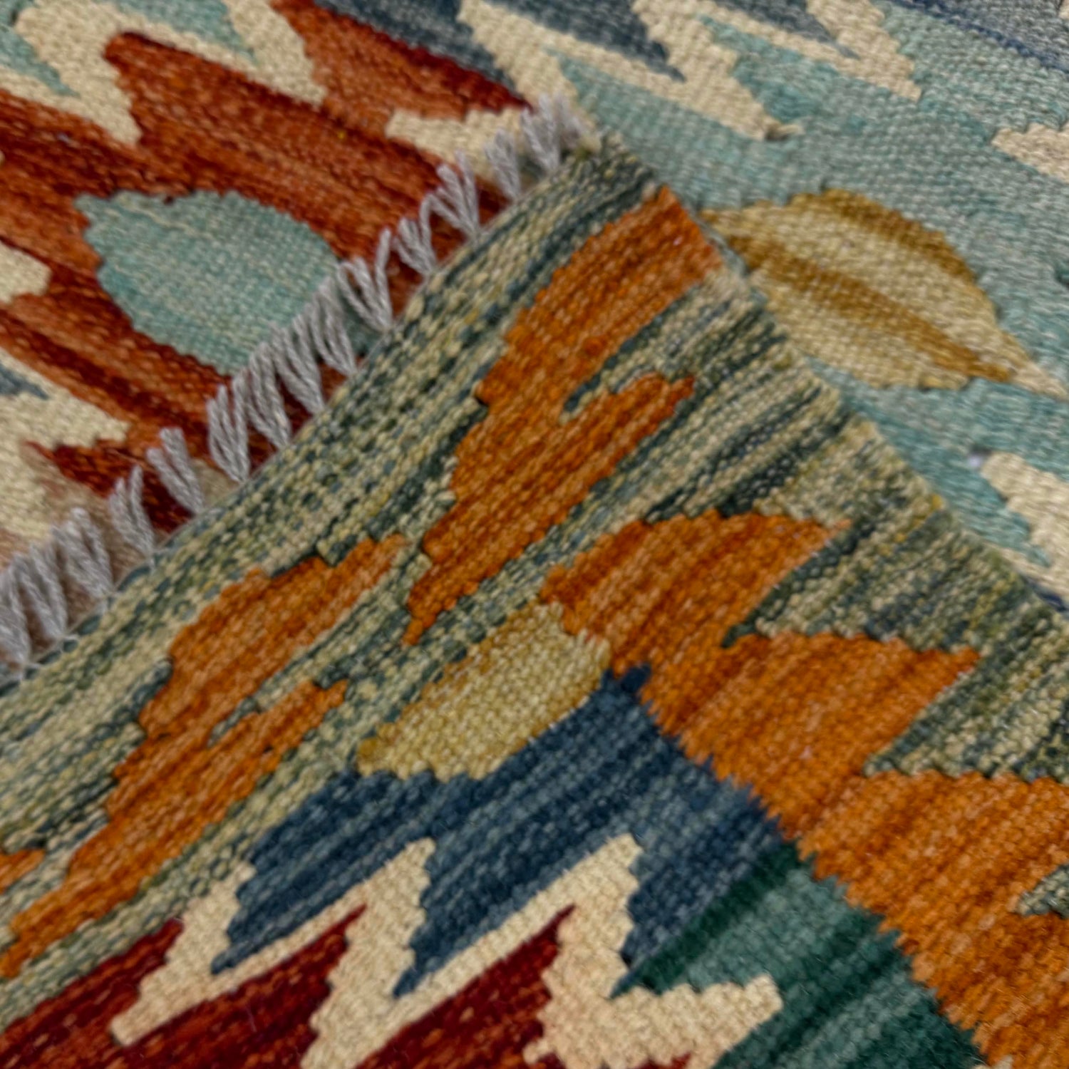 Handmade Multi Kilim Geometric 2x4 ft