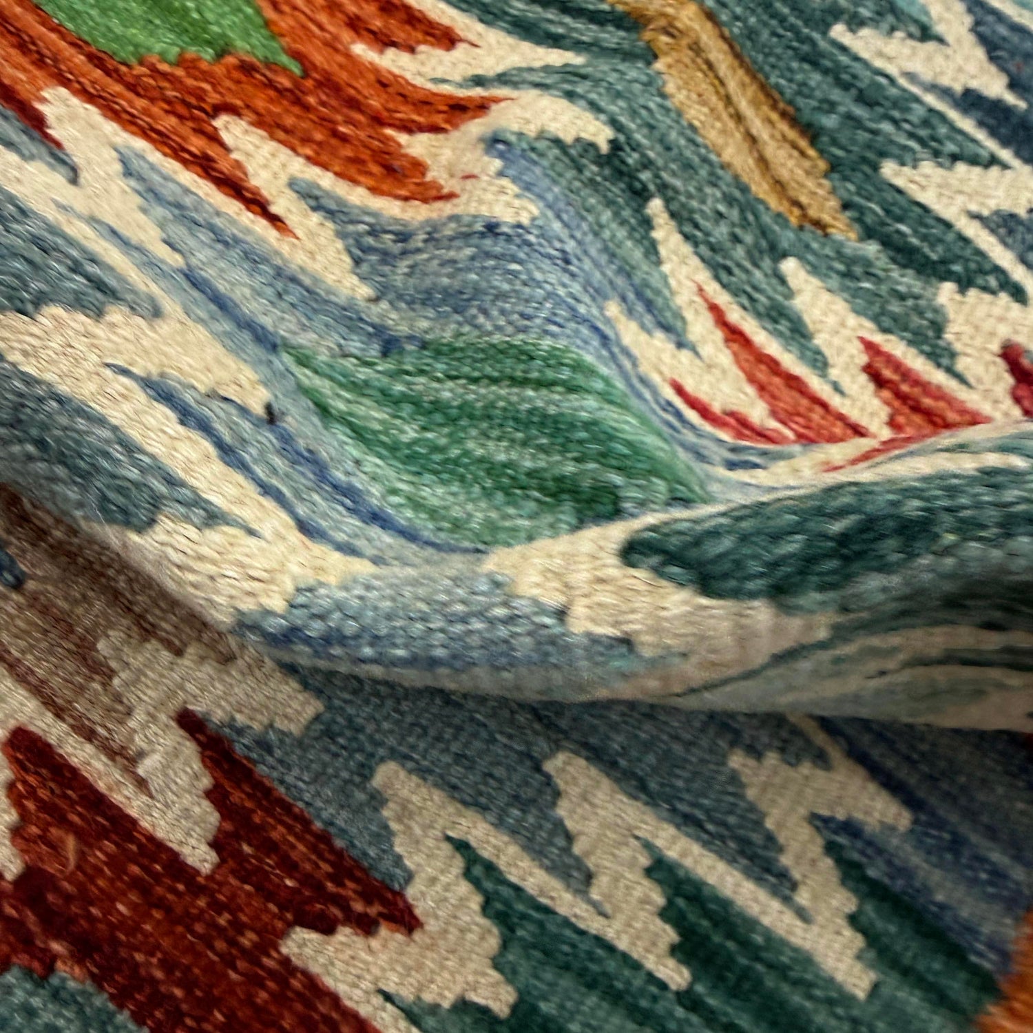 Handmade Multi Kilim Geometric 2x4 ft