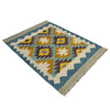 Handmade Multi Kilim Geometric 2x4 ft