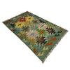 Handmade Multi Kilim Geometric 2x4 ft