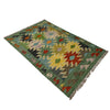 Handmade Multi Kilim Geometric 2x4 ft