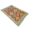 Handmade Multi Kilim Geometric 2x4 ft