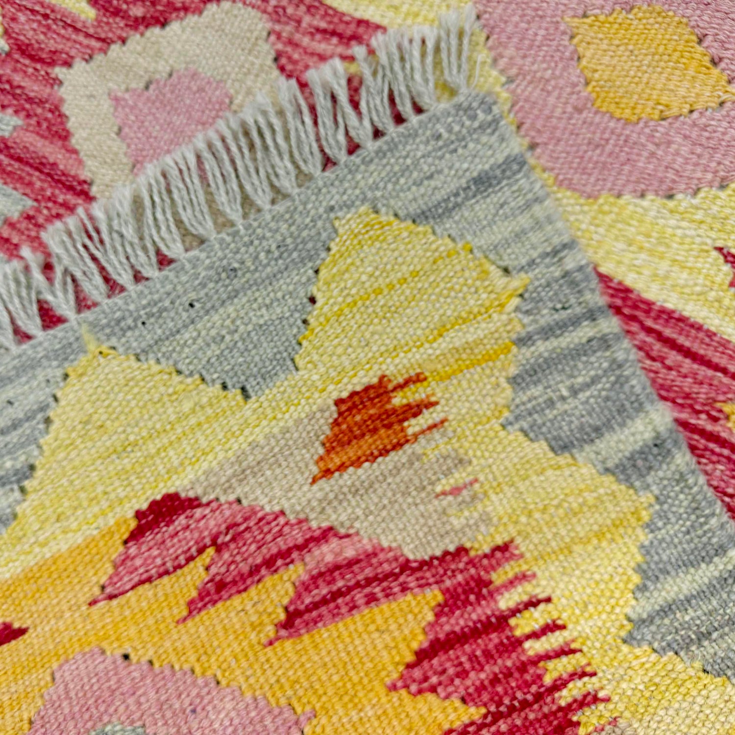 Handmade Multi Kilim Geometric 2x4 ft