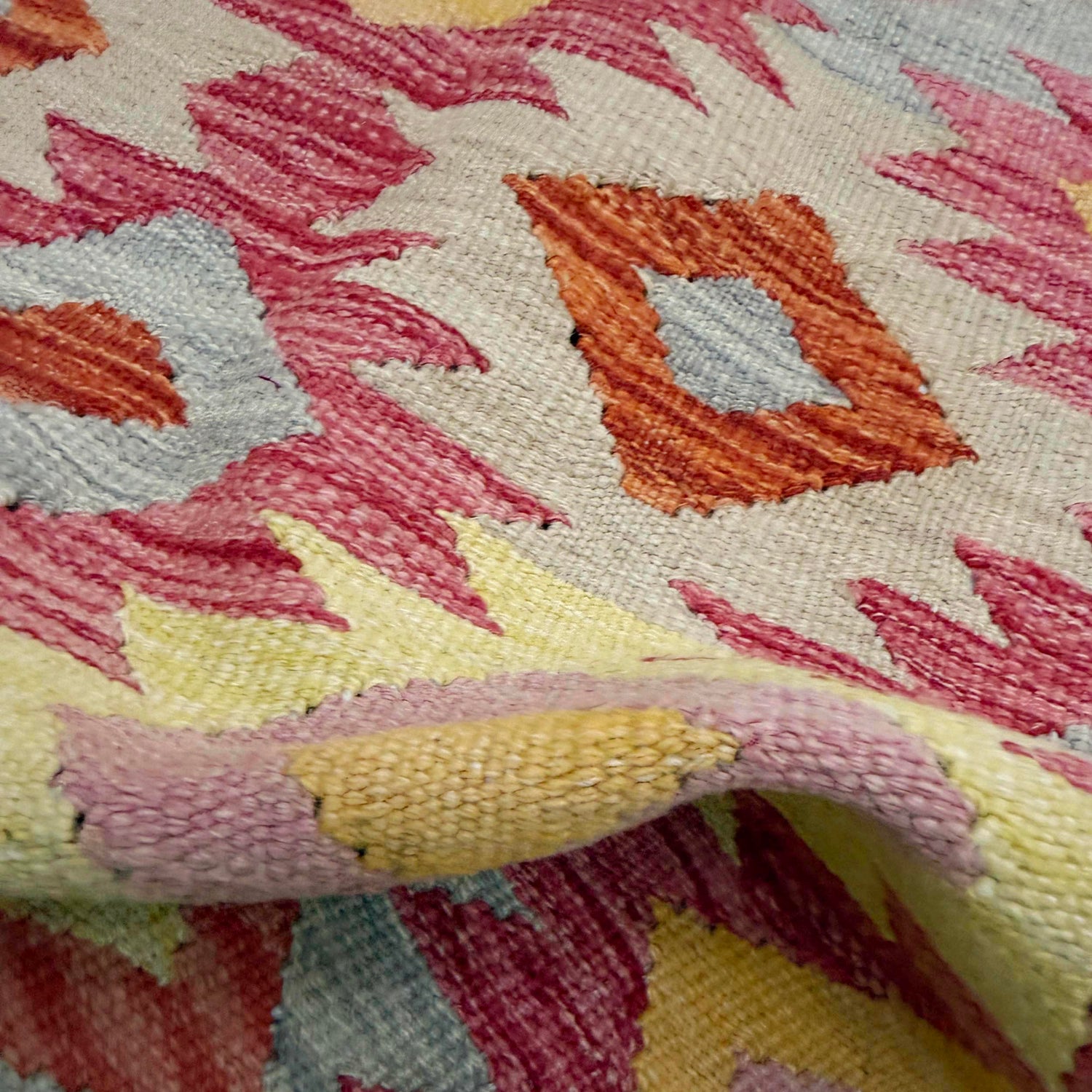 Handmade Multi Kilim Geometric 2x4 ft