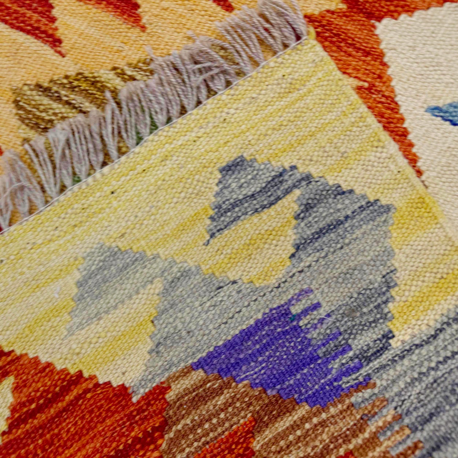 Handmade Multi Kilim Geometric 2x4 ft
