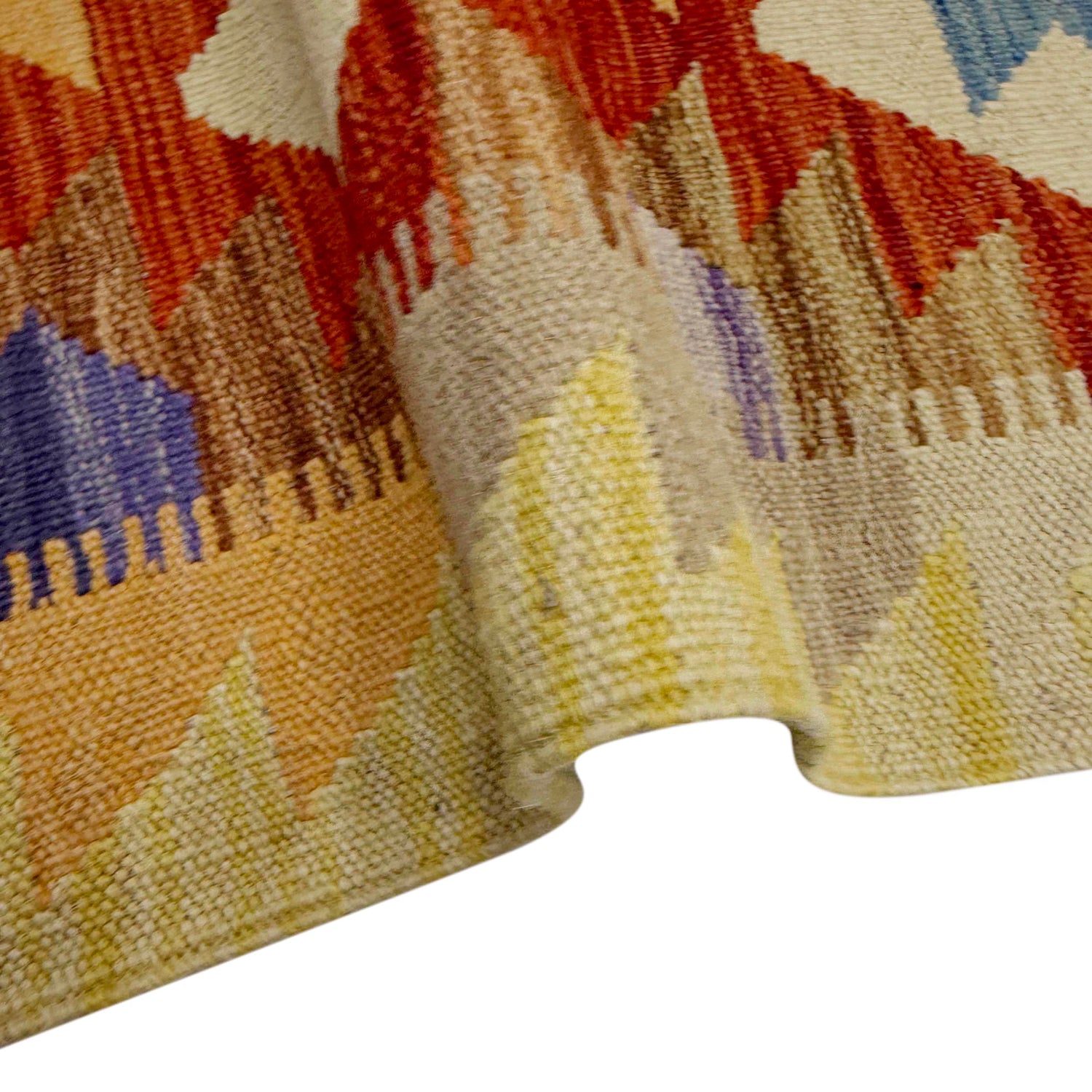 Handmade Multi Kilim Geometric 2x4 ft