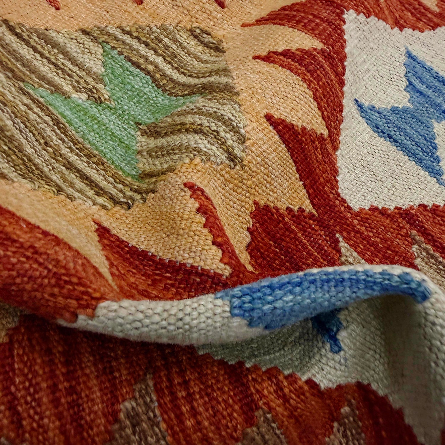Handmade Multi Kilim Geometric 2x4 ft