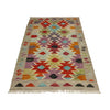 Handmade Multi Kilim Geometric 2x4 ft