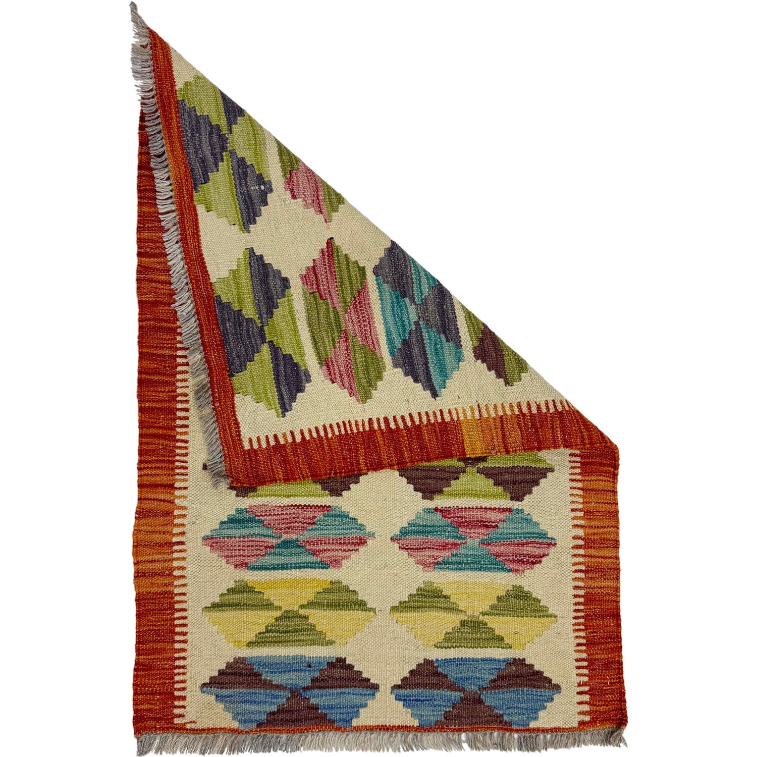 Handmade Multi Kilim Geometric 2x3 ft