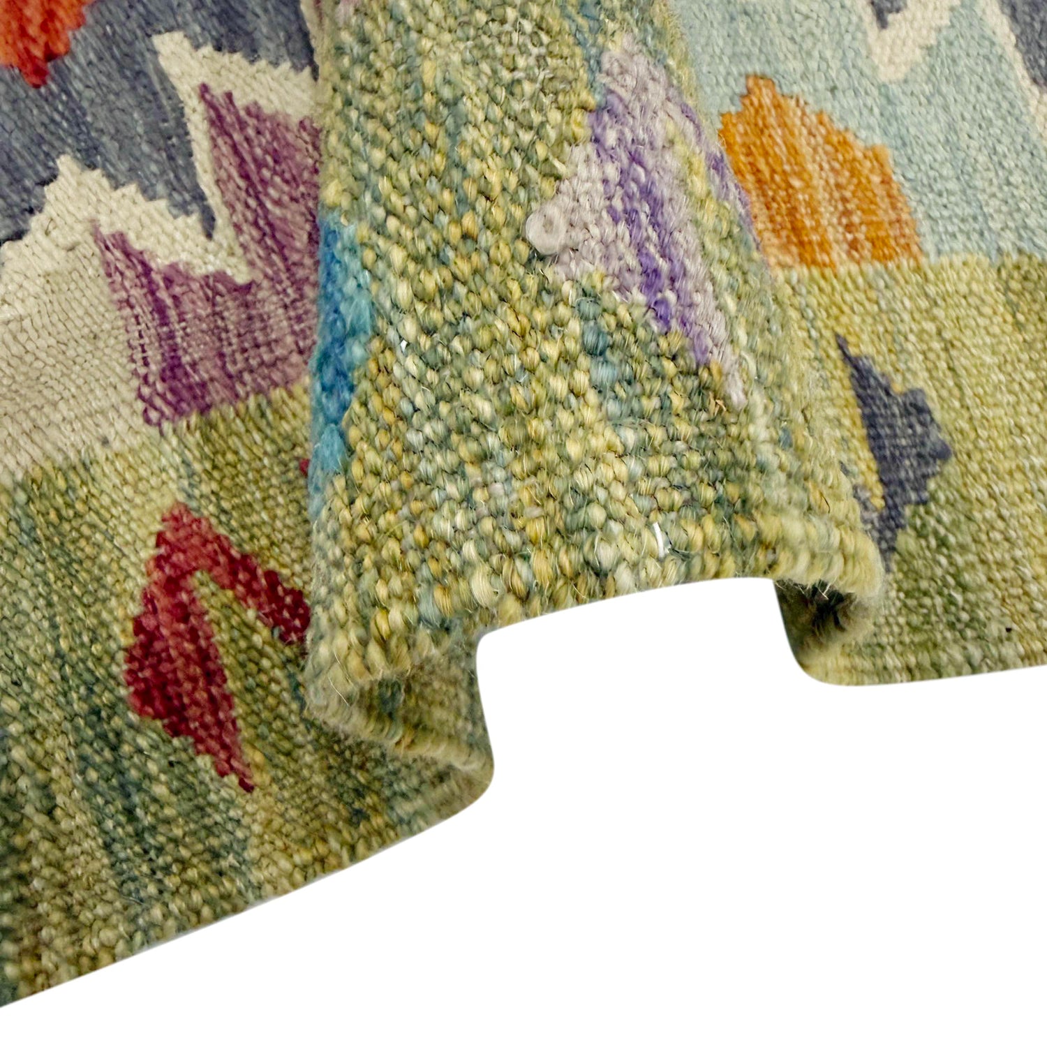 Handmade Multi Kilim Geometric 2x4 ft