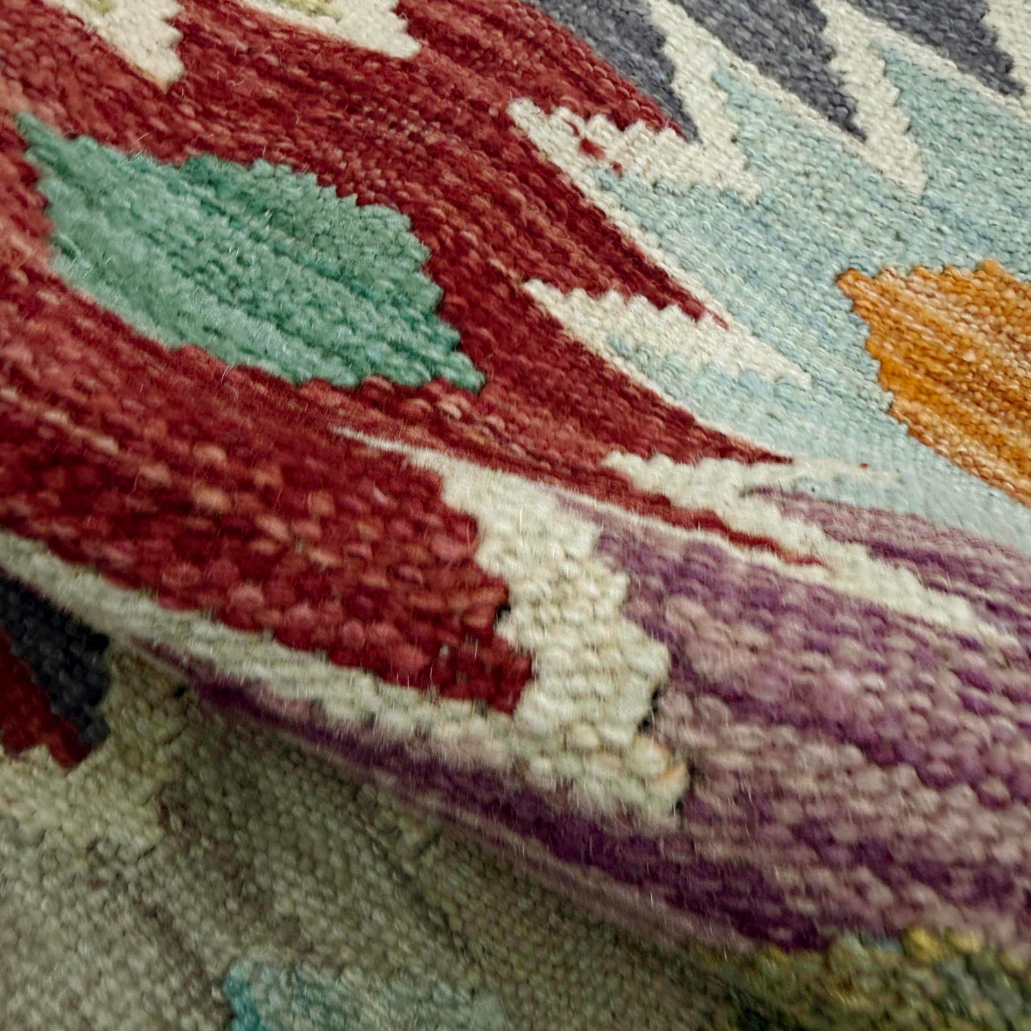 Handmade Multi Kilim Geometric 2x4 ft