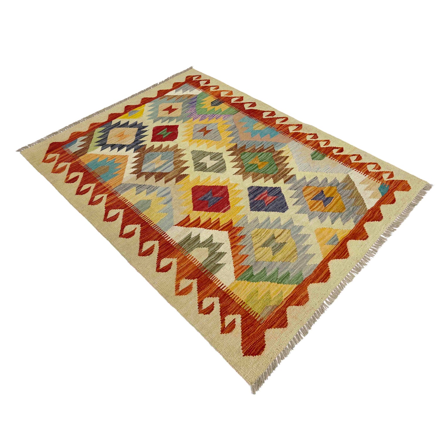 Handmade Multi Kilim Geometric 3x5 ft