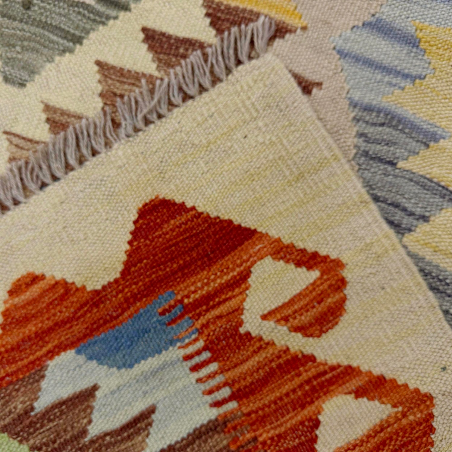 Handmade Multi Kilim Geometric 3x5 ft