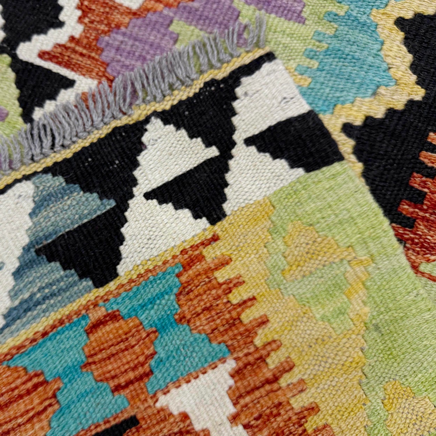 Handmade Multi Kilim Geometric 3x5 ft