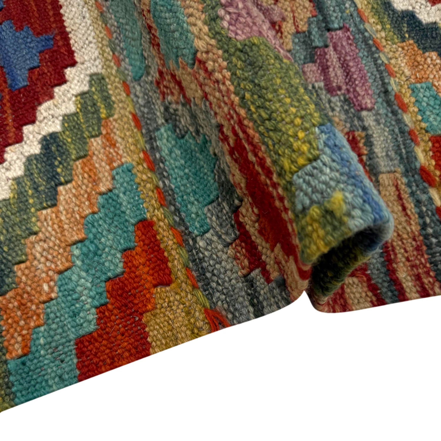 Handmade Multi Kilim Geometric 3x5 ft