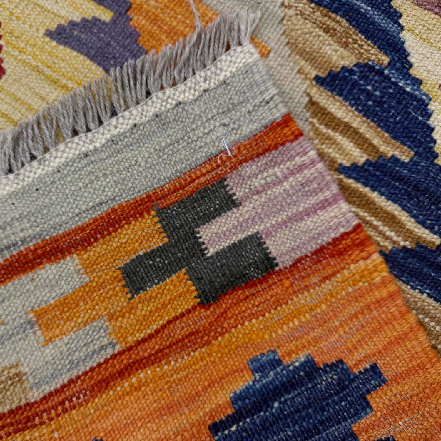 Handmade Multi Kilim Geometric 3x5 ft