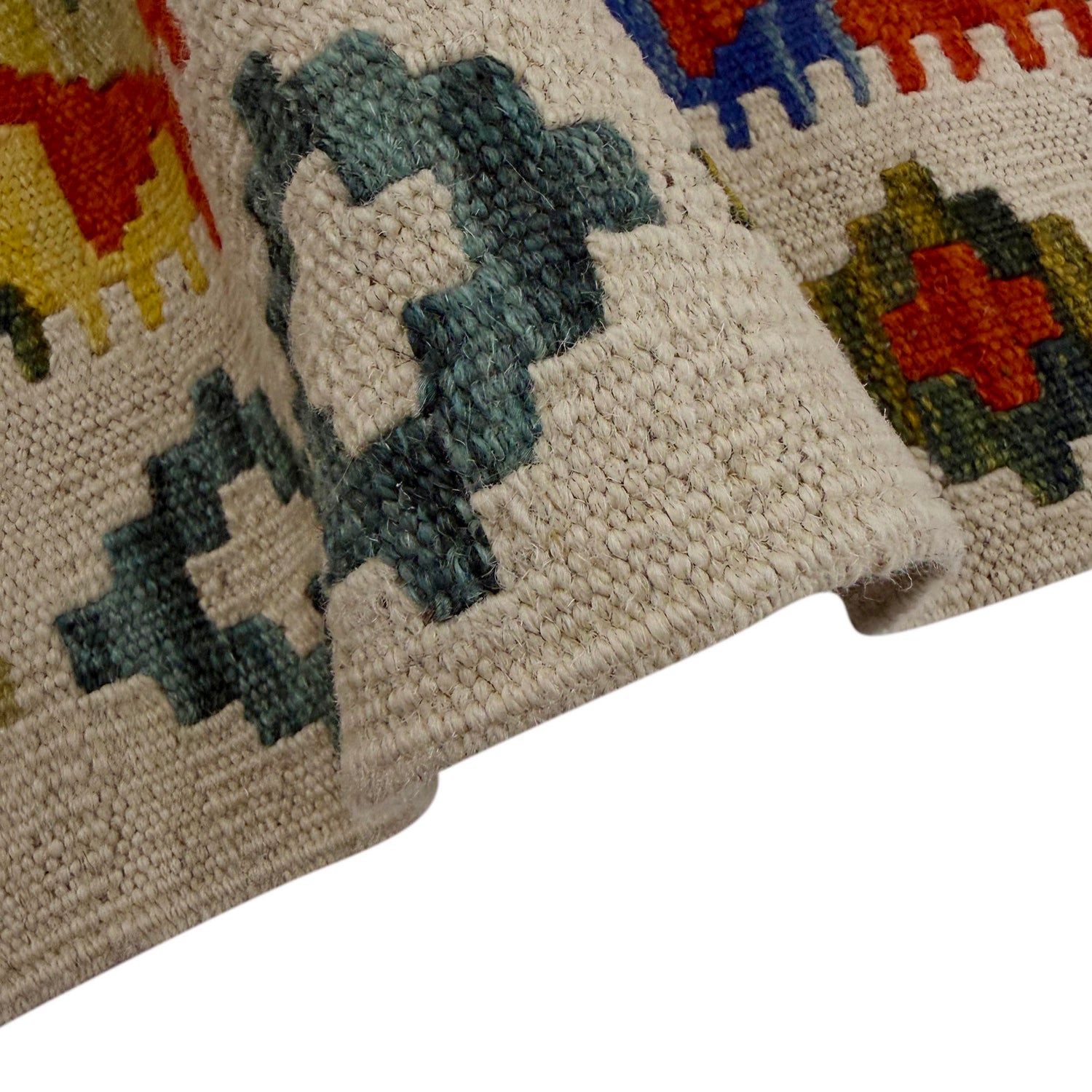 Handmade Multi Kilim Geometric 4x7 ft