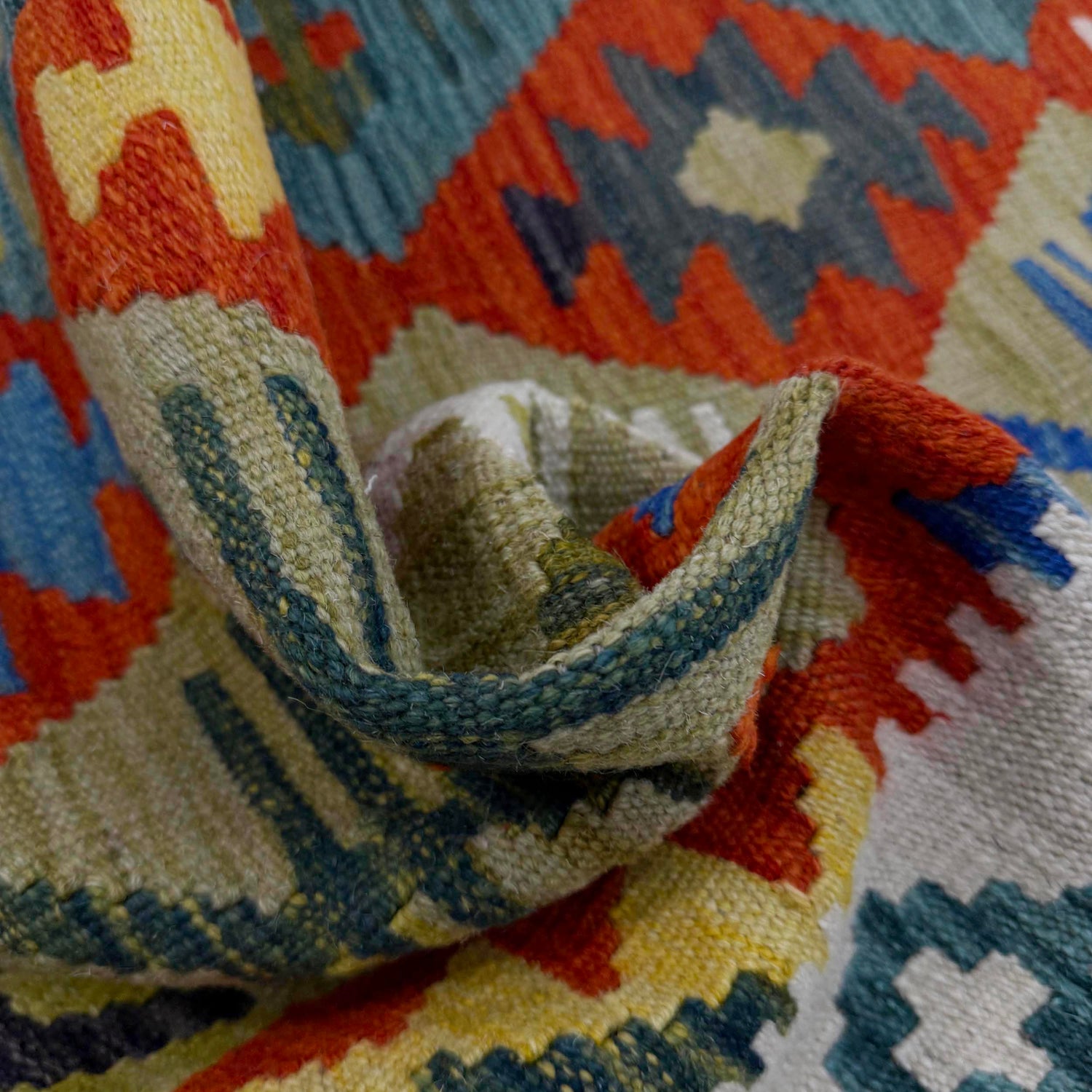 Handmade Multi Kilim Geometric 4x7 ft