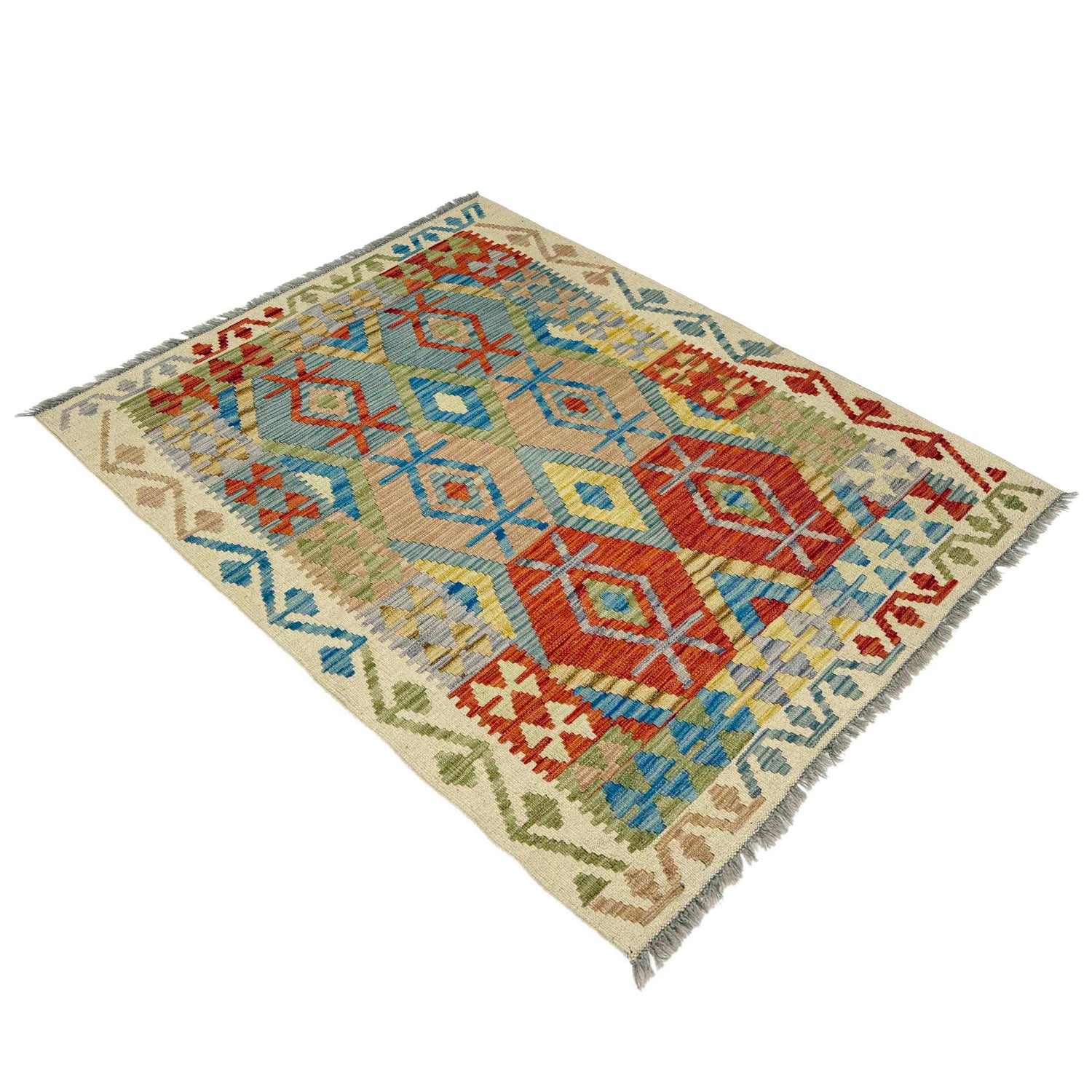 Handmade Multi Kilim Geometric 3x5 ft