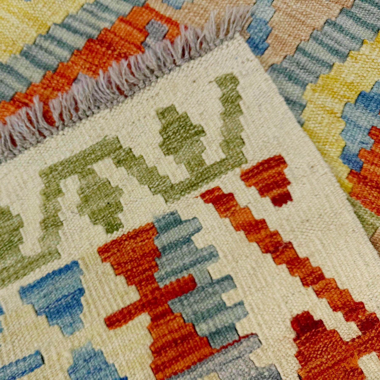 Handmade Multi Kilim Geometric 3x5 ft