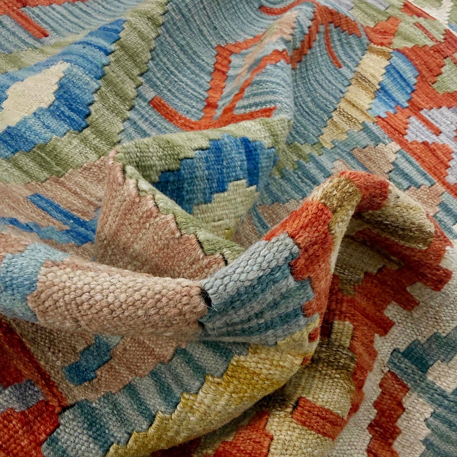 Handmade Multi Kilim Geometric 3x5 ft