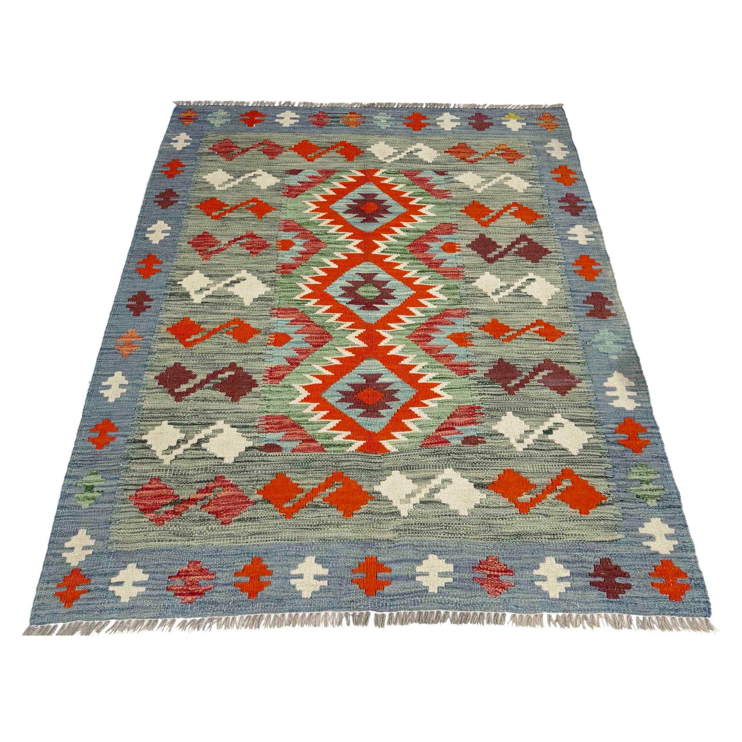 Handmade Multi Kilim Geometric 3x5 ft