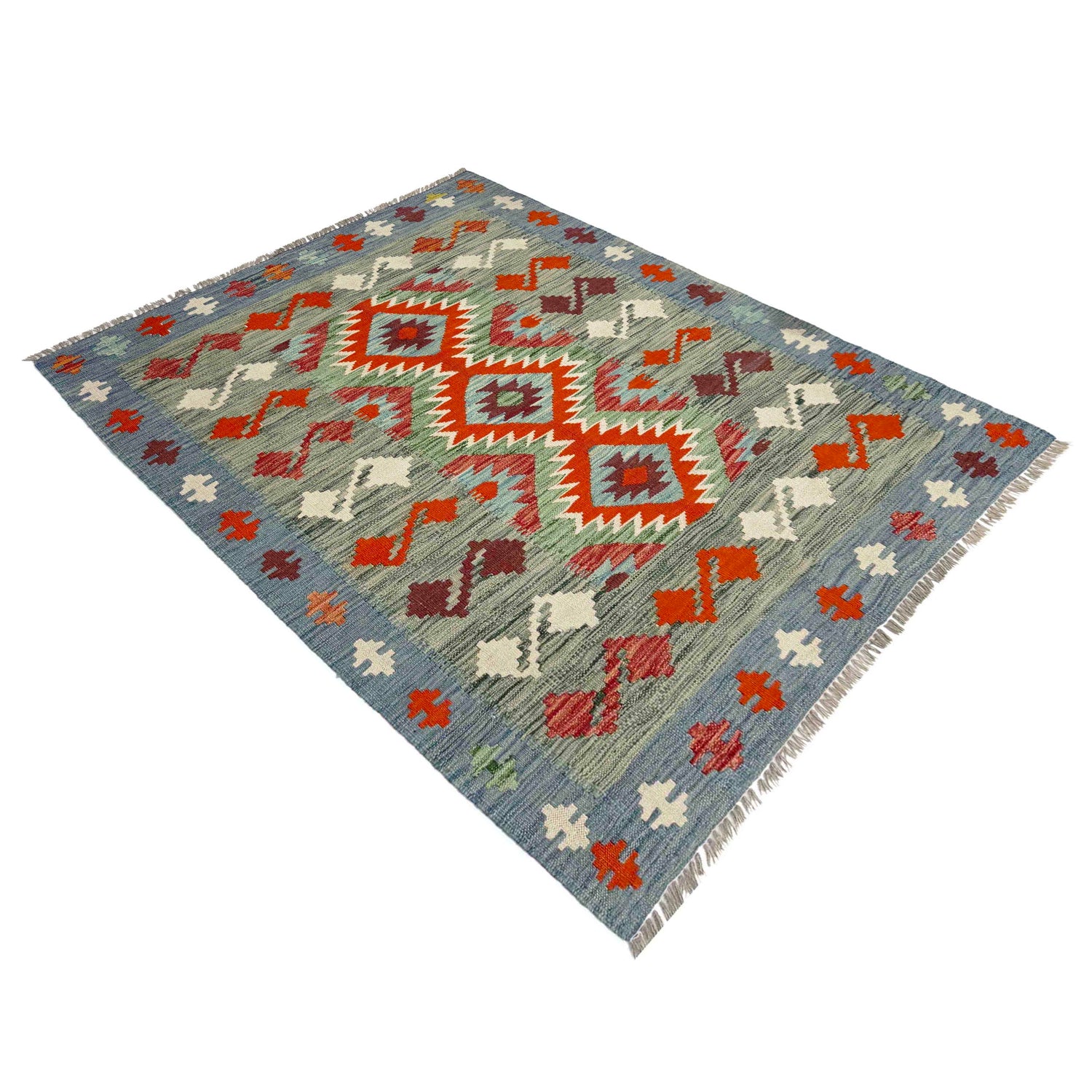 Handmade Multi Kilim Geometric 3x5 ft