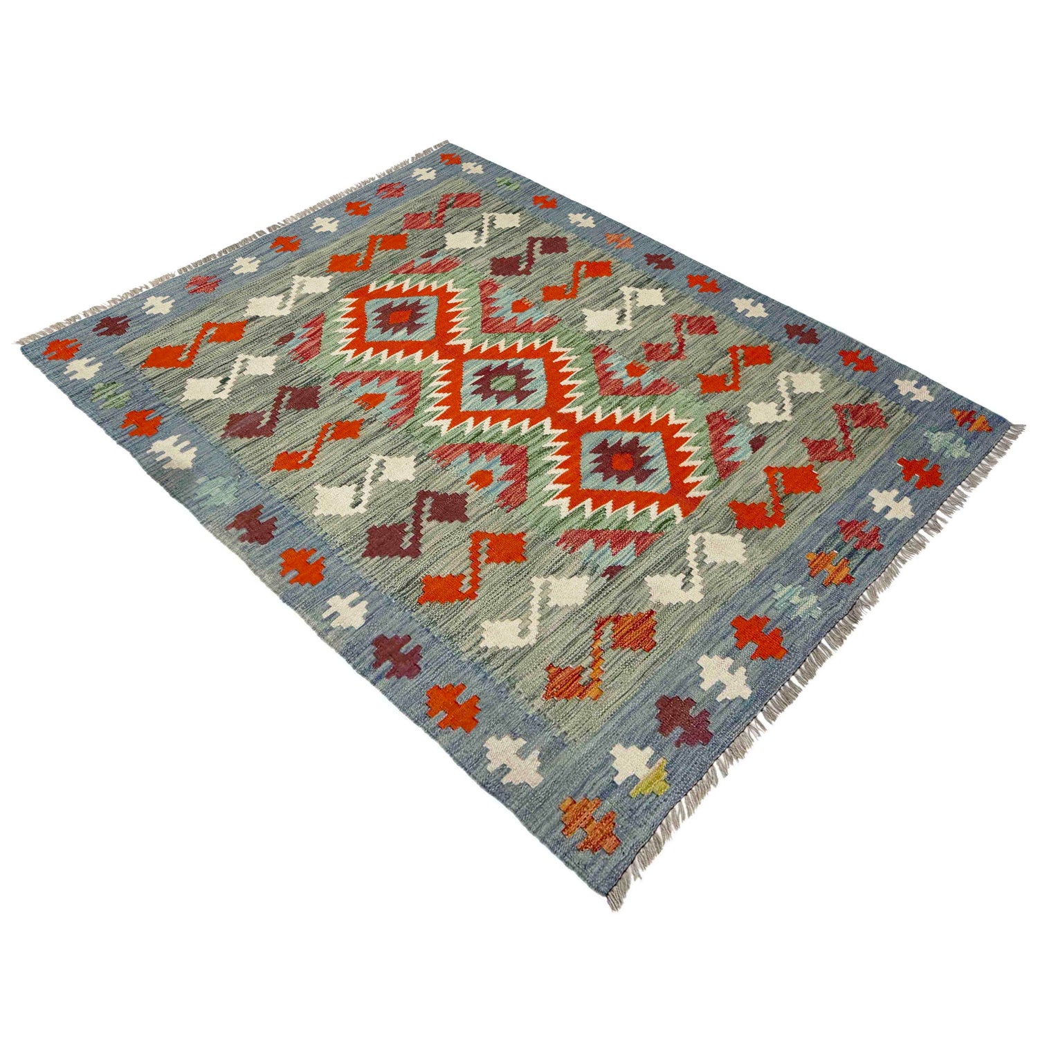 Handmade Multi Kilim Geometric 3x5 ft