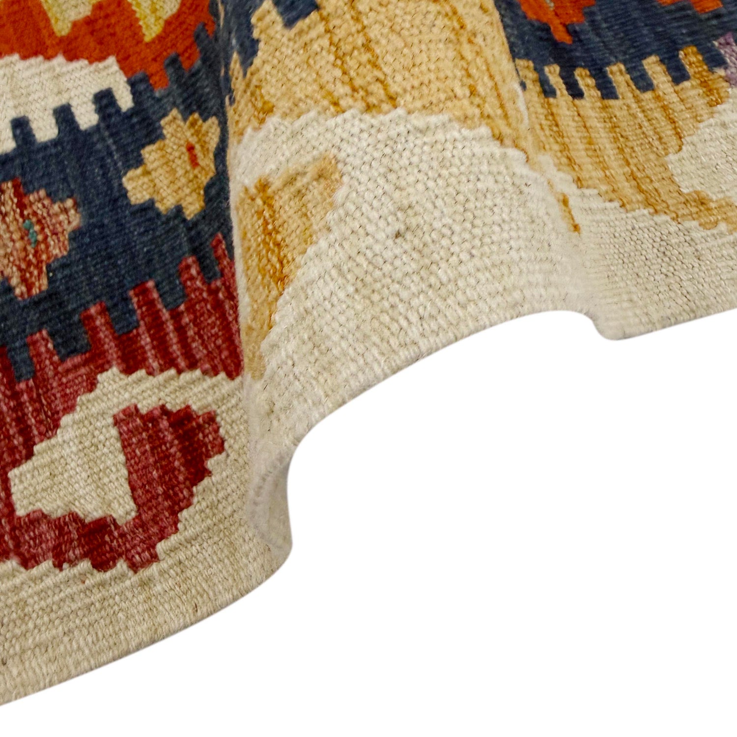 Handmade Multi Kilim Geometric 4x7 ft