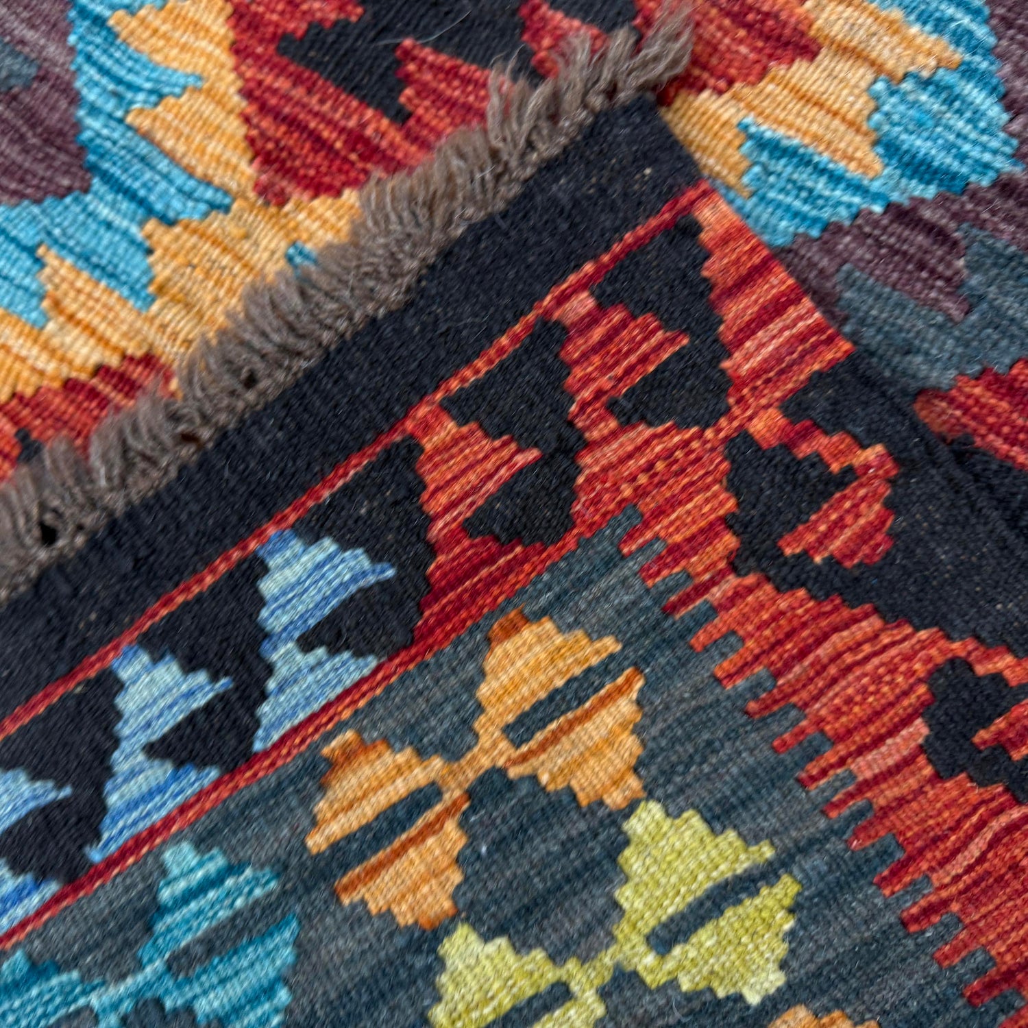 Handmade Multi Kilim Geometric 3x5 ft