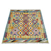 Handmade Multi Kilim Geometric 4x7 ft