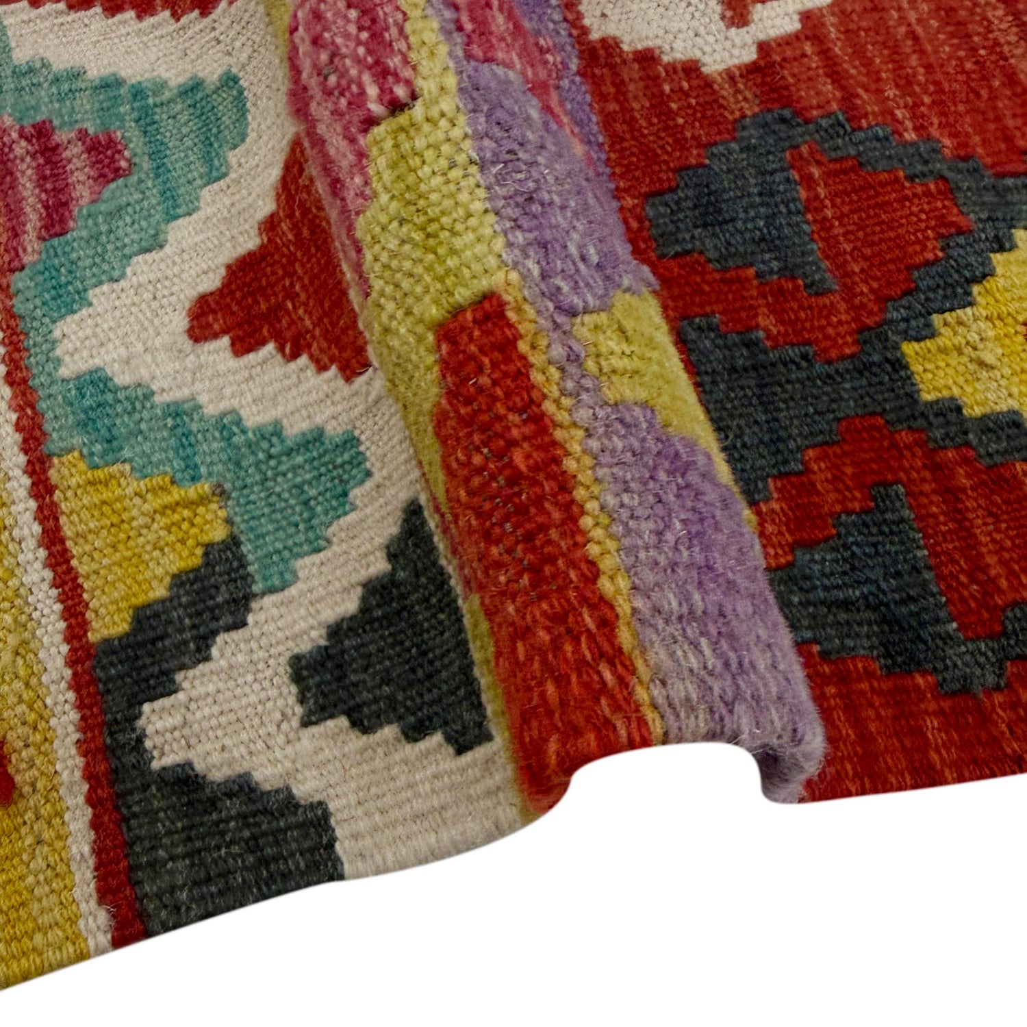 Handmade Multi Kilim Geometric 4x7 ft