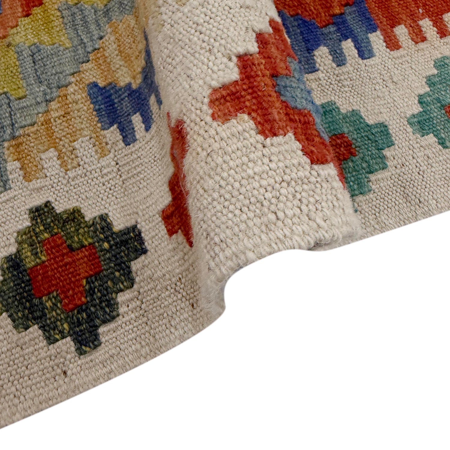Handmade Multi Kilim Geometric 4x7 ft