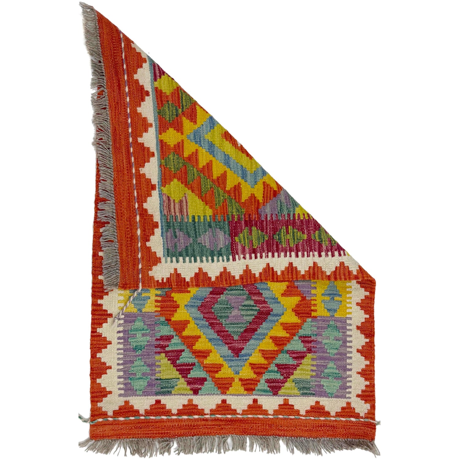 Handmade Multi Kilim Geometric 2x3 ft