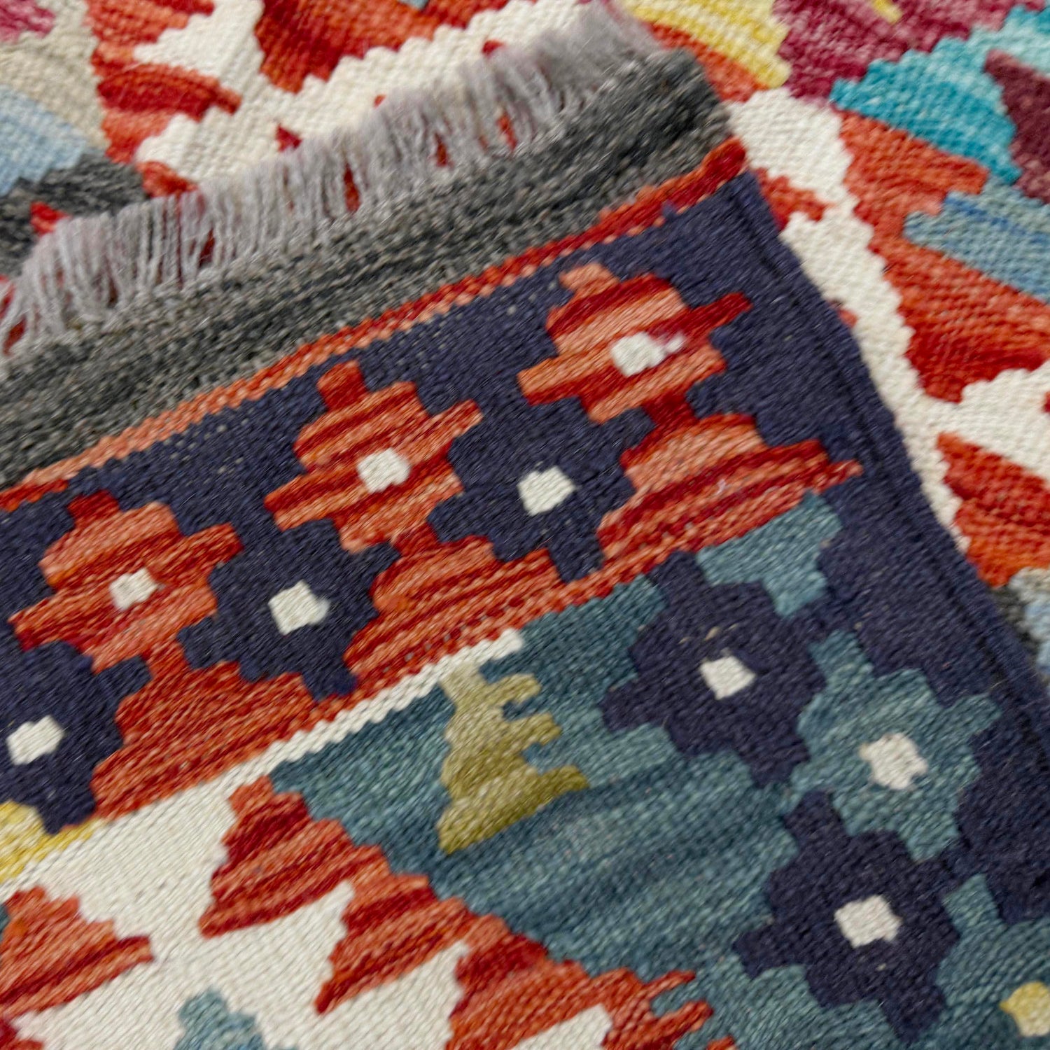 Handmade Multi Kilim Geometric 5x8 ft