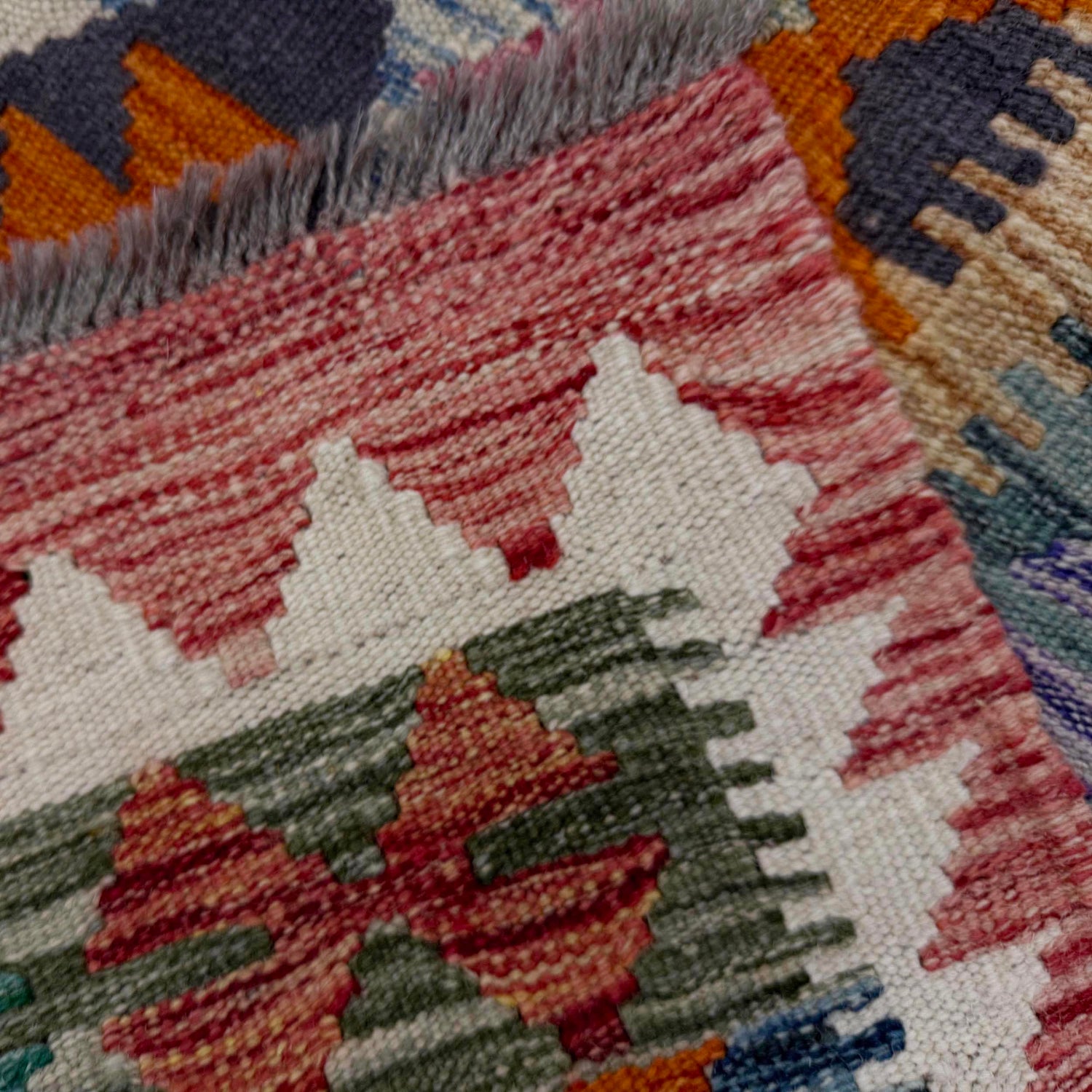 Handmade Multi Kilim Geometric 5x8 ft