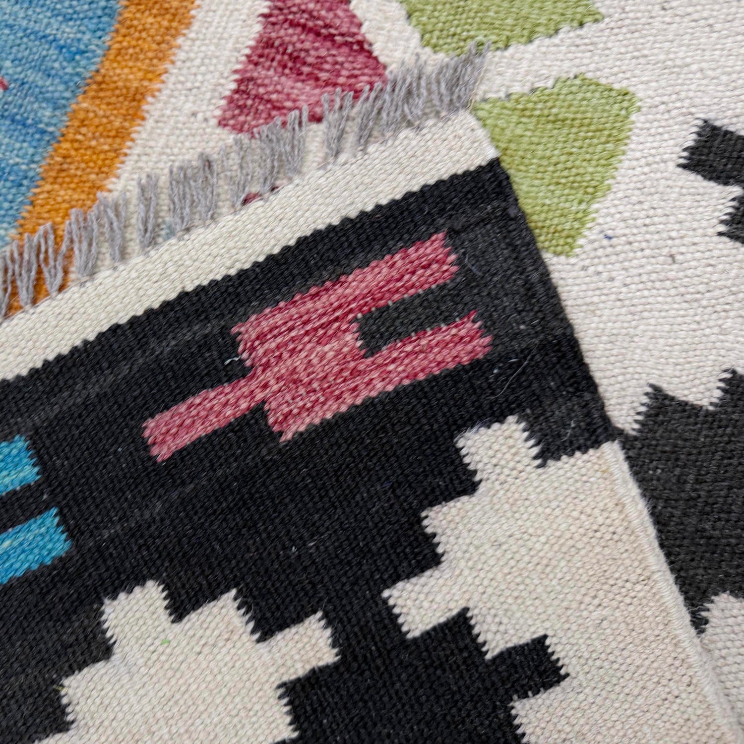 Handmade Multi Kilim Geometric 5x8 ft