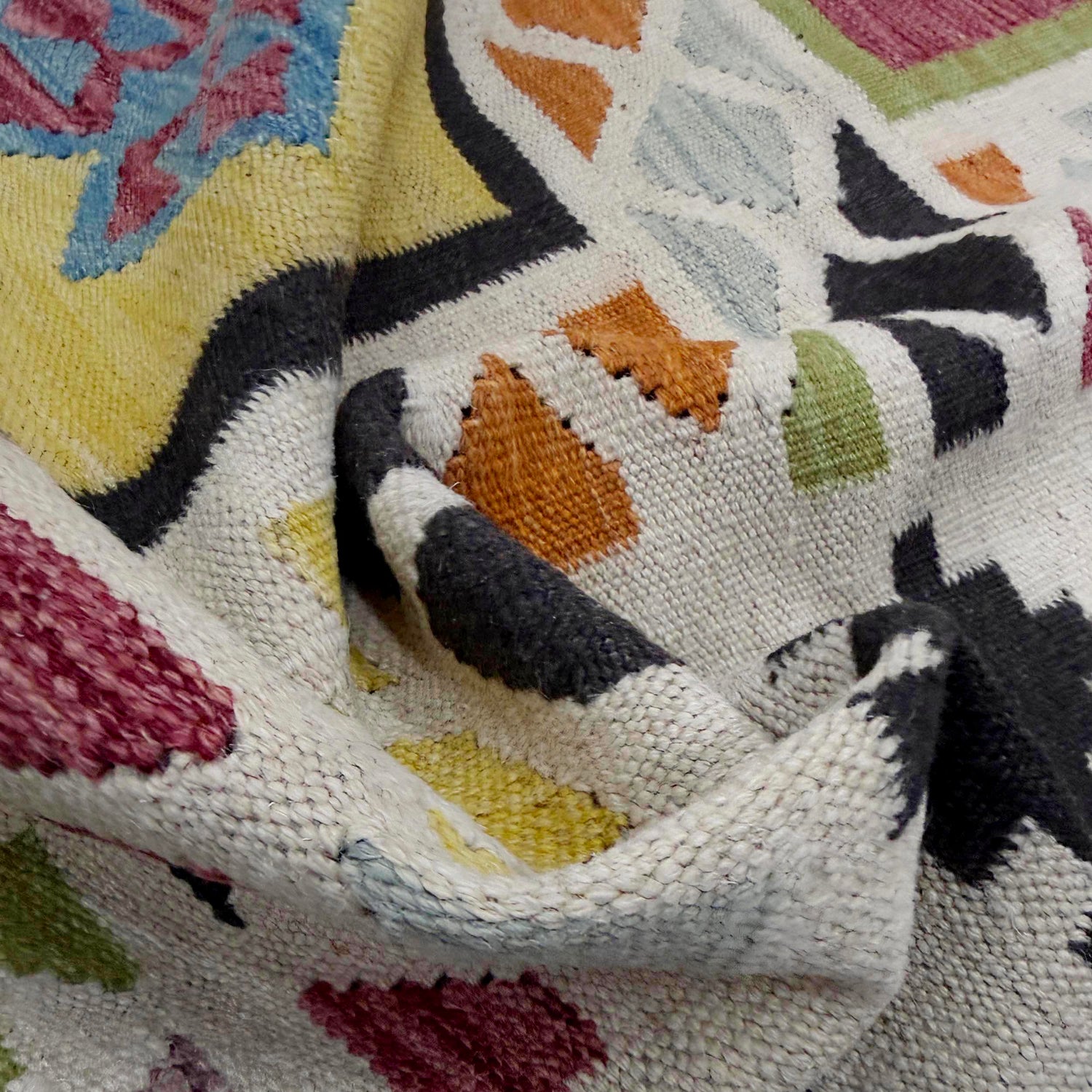 Handmade Multi Kilim Geometric 5x8 ft