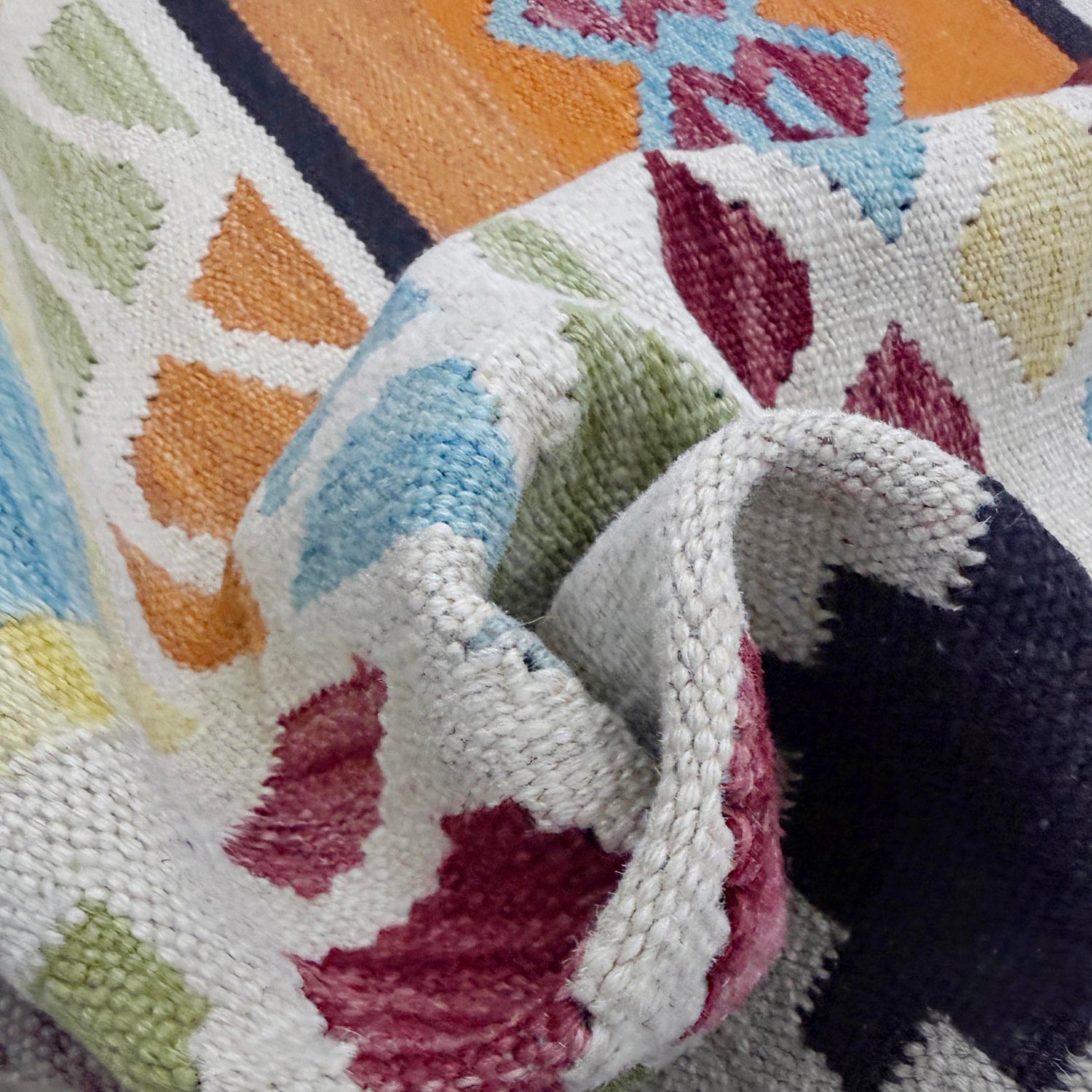 Handmade Multi Kilim Geometric 5x8 ft