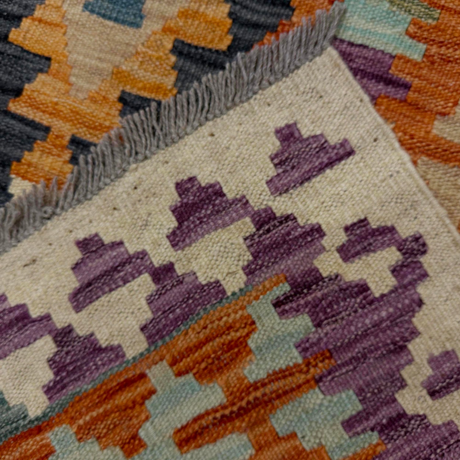 Handmade Multi Kilim Geometric 5x8 ft