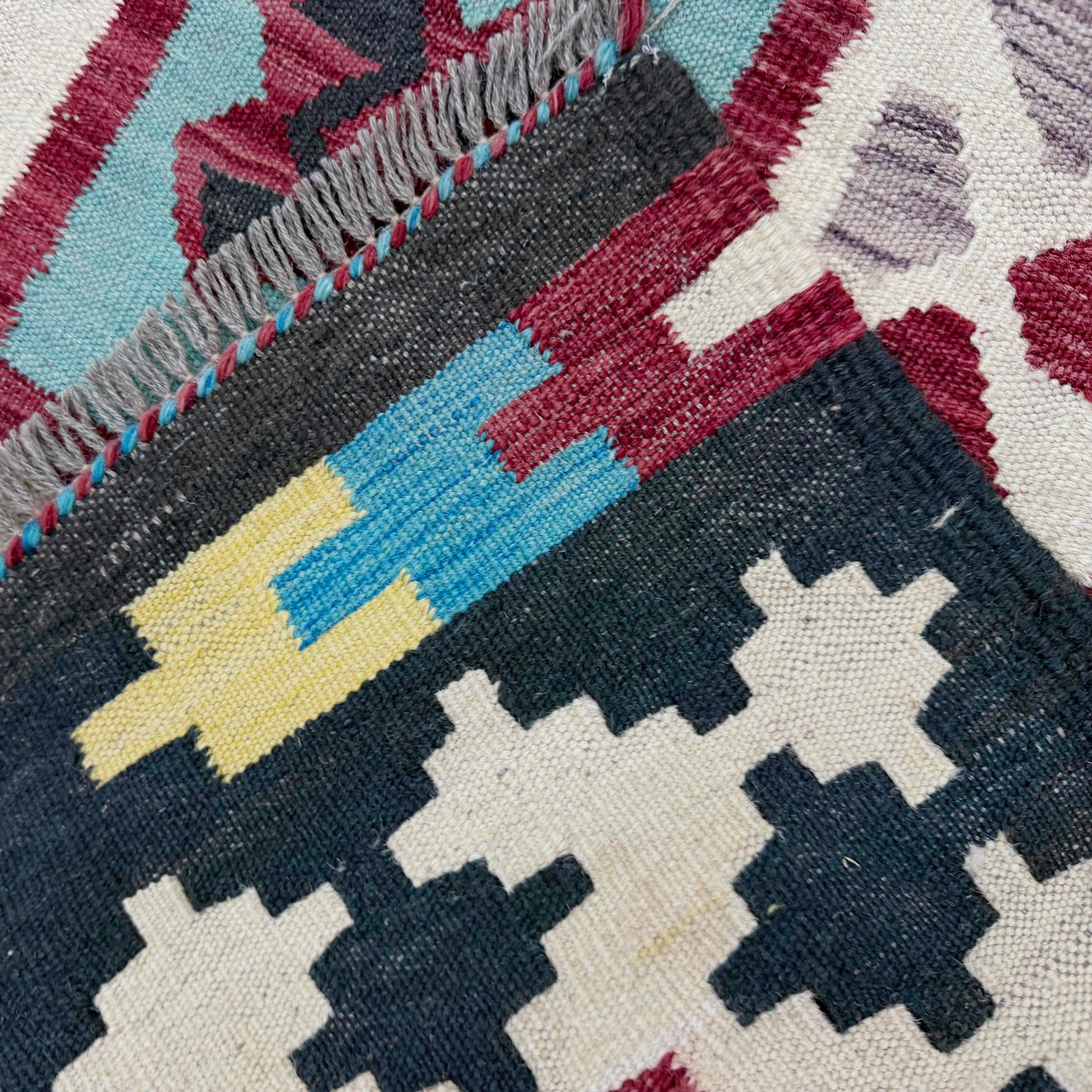 Handmade Multi Kilim Geometric 6x9 ft