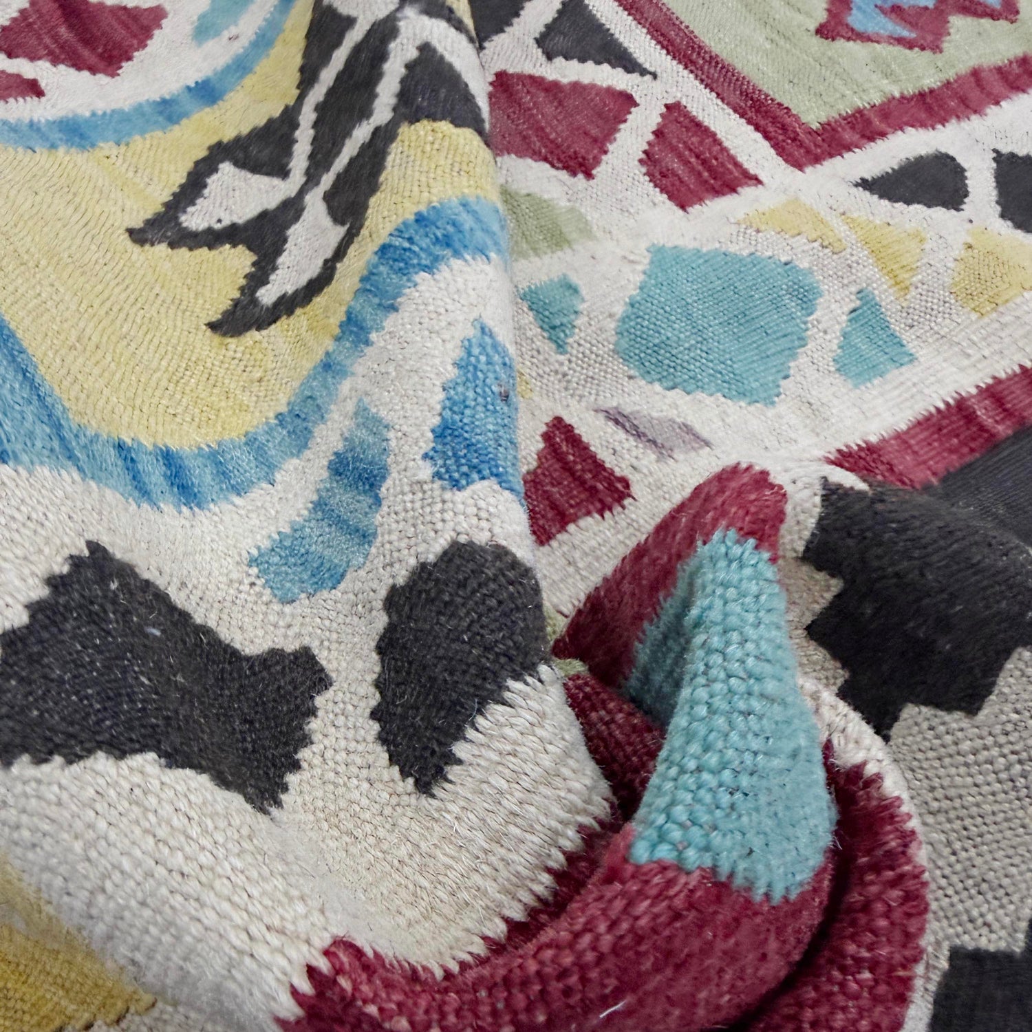 Handmade Multi Kilim Geometric 6x9 ft