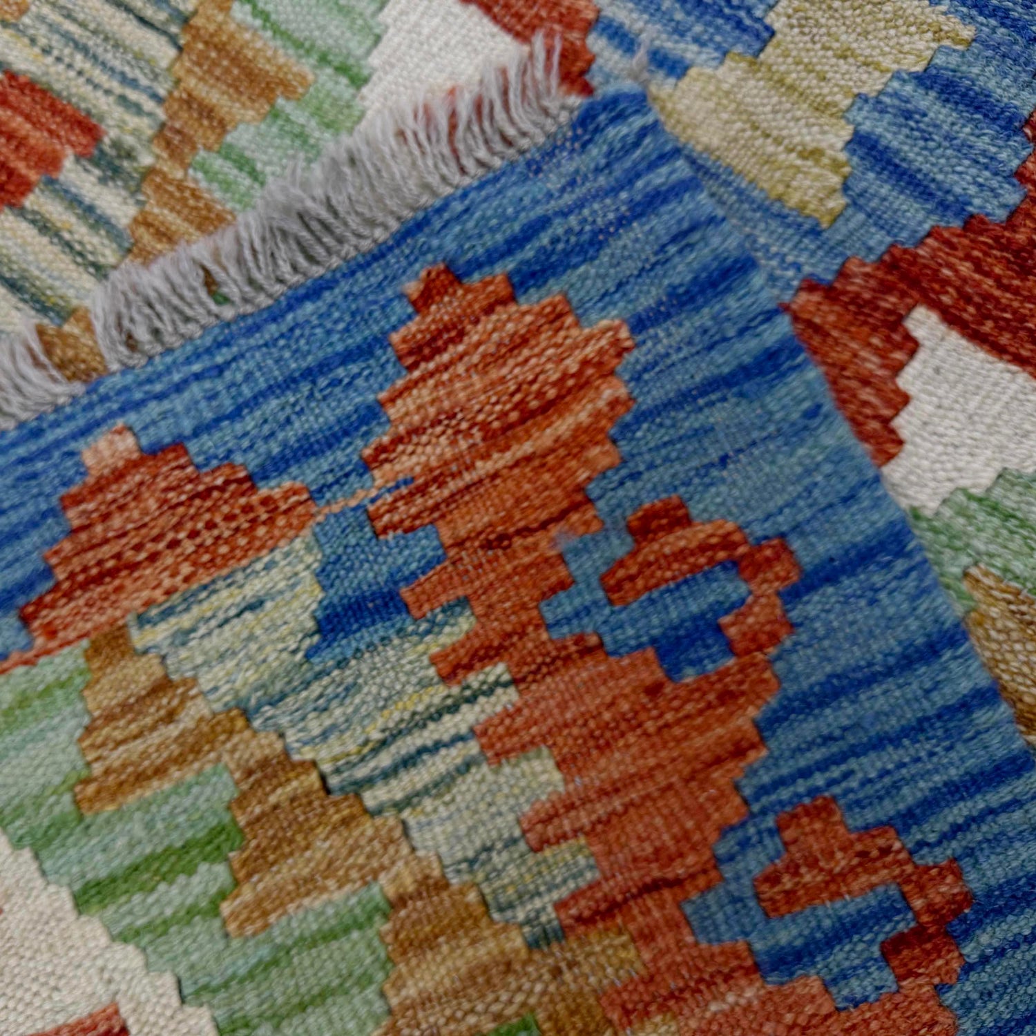 Handmade Multi Kilim Geometric 4x7 ft