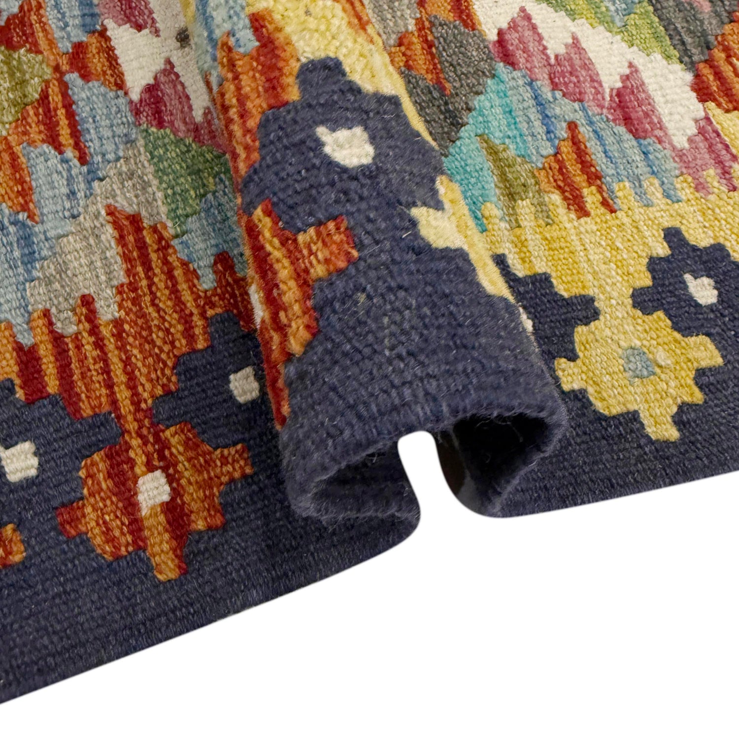 Handmade Multi Kilim Geometric 5x8 ft