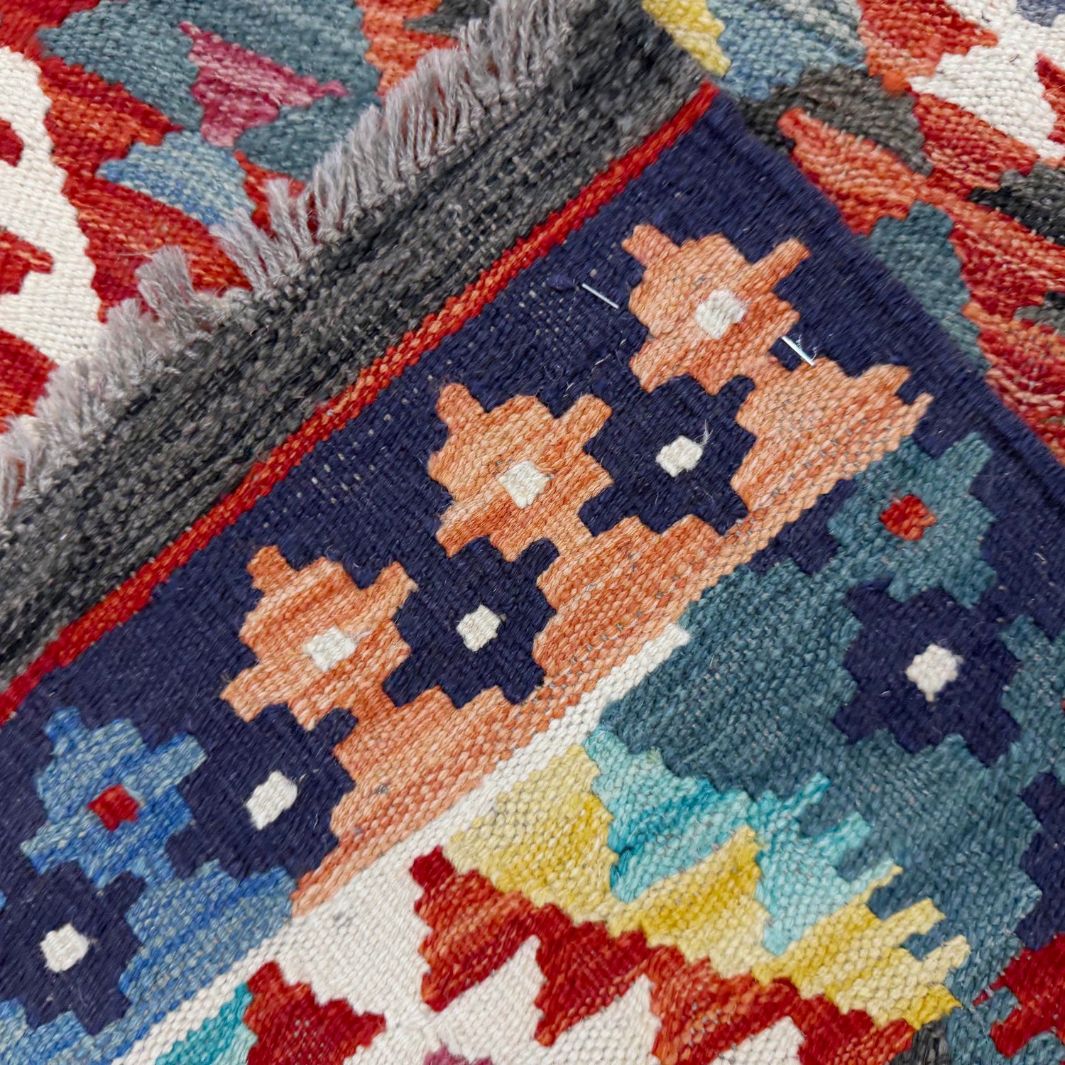 Handmade Multi Kilim Geometric 5x8 ft