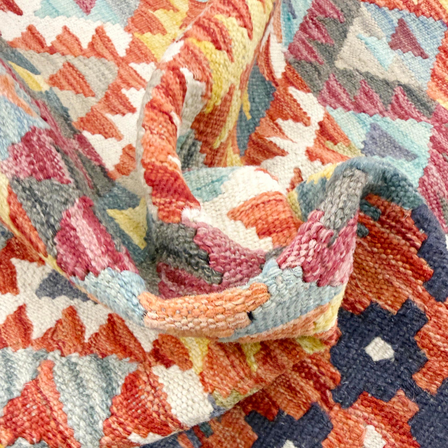 Handmade Multi Kilim Geometric 5x8 ft
